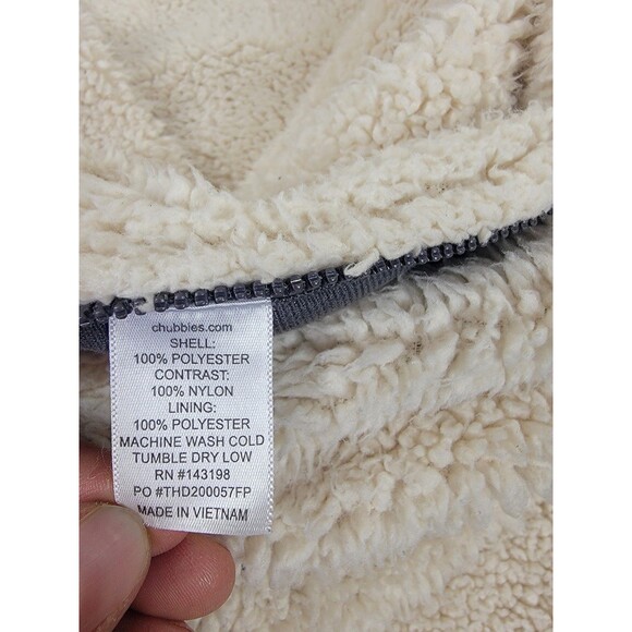 Chubbies Pullover Hoodie Mens Large Sherpa Fleece Kangaroo Pocket Cozy Outdoors - Picture 7 of 12